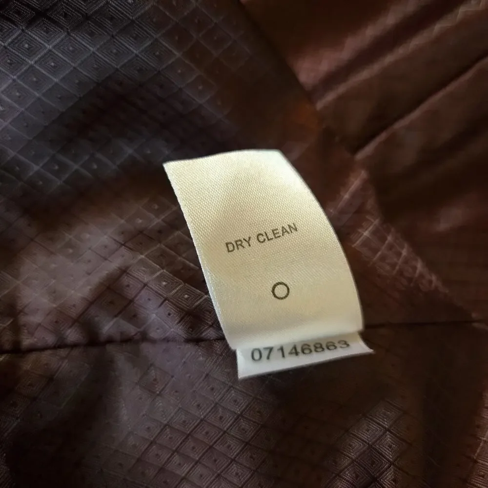 KS Signature Faux Microsuede Blazer Jacket Burgundy Sport Coat Size 50 Tall
